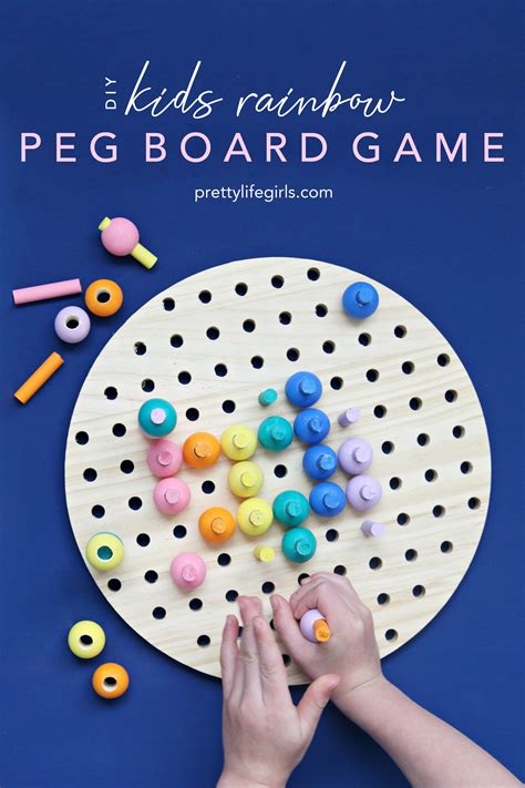 A Fun Diy Peg Board Game For Kids The Pretty Life Girls