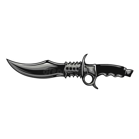 Vector Illustration Of Knife Blade Stock Vector Illustration Of