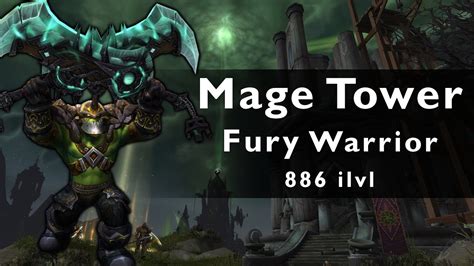 The talent section of the guide is a fun little tool for browsing simulation results of different talent builds. WoW: Legion - Fury Warrior - Mage Tower Challenge 886 ilvl - YouTube
