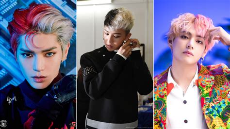 K Pop Male Idols Who Rocked The Half And Half Hair Color Allkpop