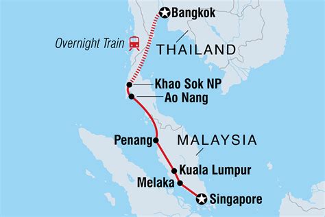 Map Of Malaysia Train Maps Of The World