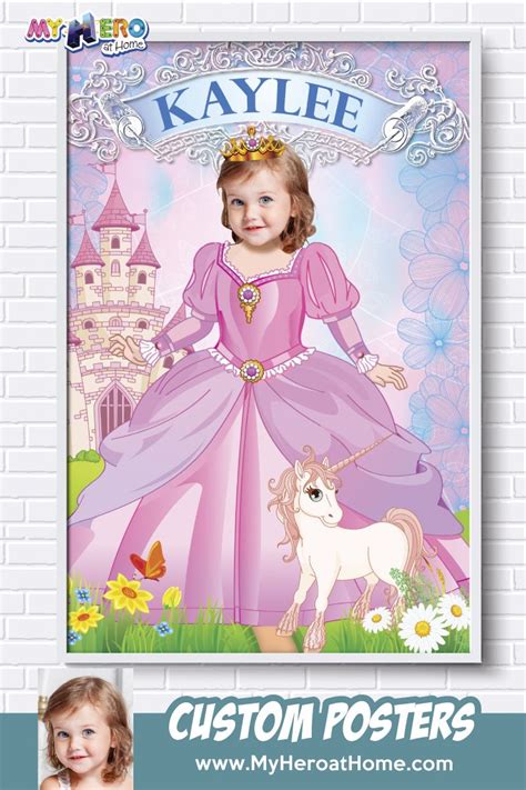 Princess Poster Pink Princess Poster Princess Unicorn Etsy Canada