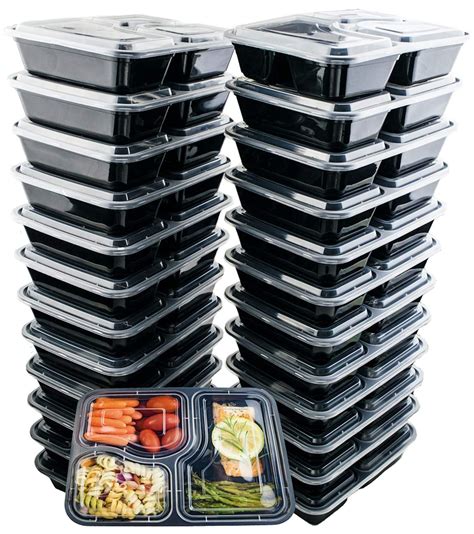 Top 9 Re Usable Three Compartment Food Prep Containers Home Tech Future