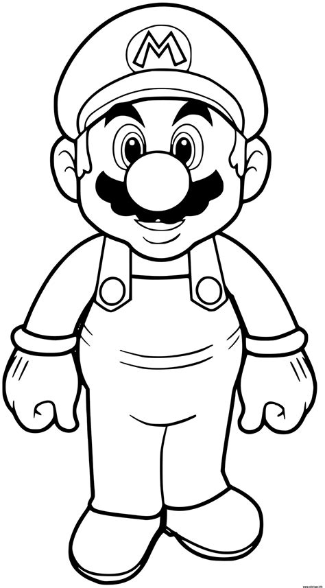 Coloriage Super Mario Bro Classic JeColorie Com