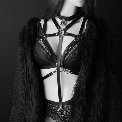 2020 gothic suspender women leather harness sexy punk body waist belt female belts harajuku