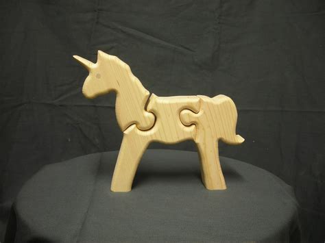 Unicorn Chunky Wood Puzzle