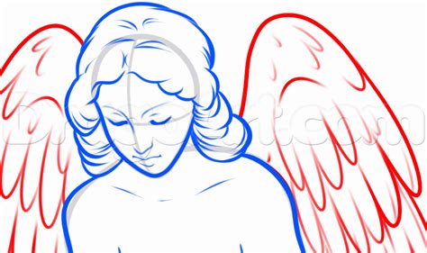 How To Draw A Guardian Angel Step By Step At Drawing Tutorials