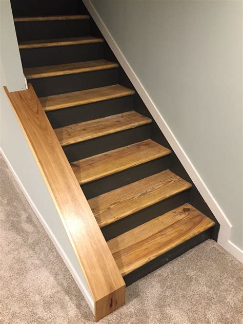 Staircase Remodel Diy Basement Stair Transformation — Revival Woodworks