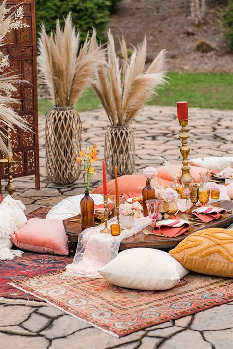 Moroccan Low Tablescape Moroccan Party Moroccan Theme Boho Wedding