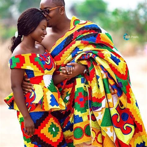 Ghana Wedding Kente Styles Groom Outfit Bride Clothes Africa Fashion Here Comes The Bride