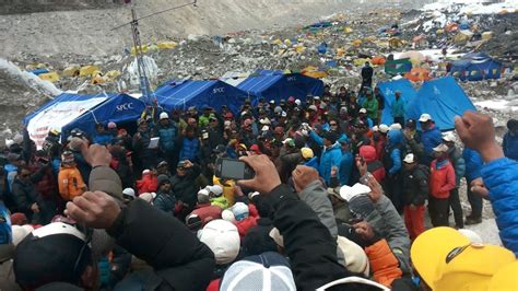 Sherpa Group Meeting Following Tragedy On Everest Youtube