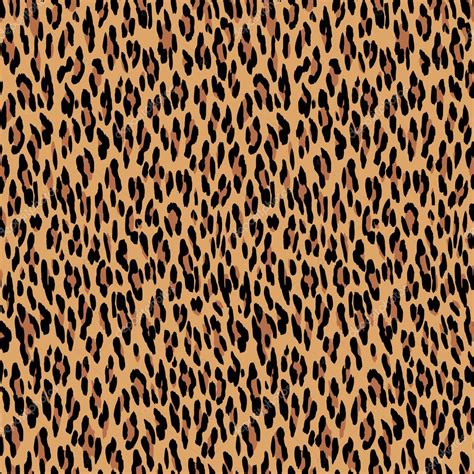 Seamless Leopard Pattern Animal Skin Texture Natural Fur
