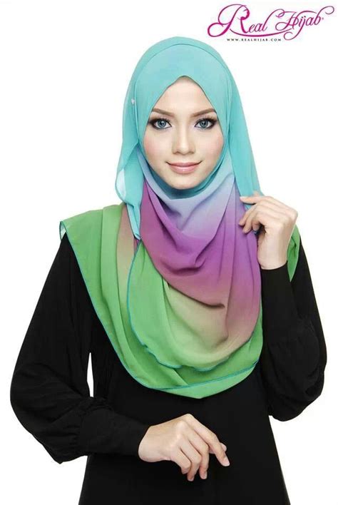 Colourful Hijab Fashion Style Fashion