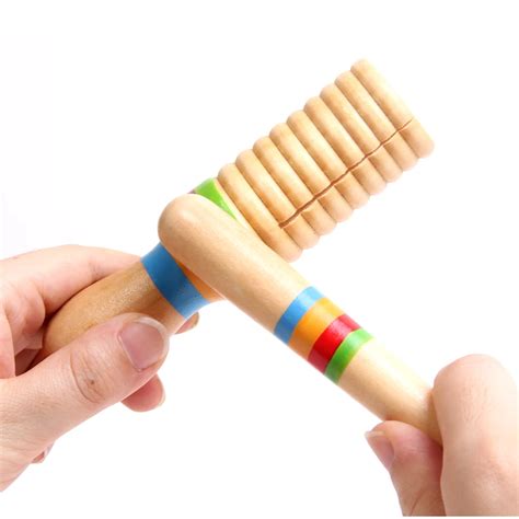 Musical Instrument Kids Percussion Wooden Toy Single Sound Tube In Toy