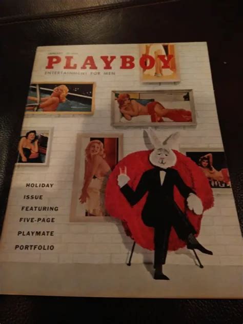 Playboy Magazine January Centerfold Elizabeth Roberts Fiction By