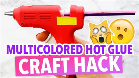 Multicolor Hot Glue Gun Craft Hack Hgtv Handmade Youtube