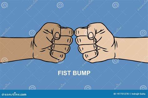 Two Fists Fist Bump Two Fists Hit Each Other Stock Vector Illustration Of Aggression
