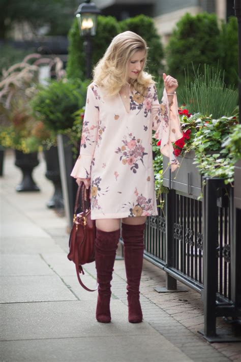 How To Transition A Summer Floral Dress Into Fall The Blue Hydrangeas