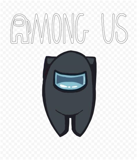 Among us black character png youtube. HD Black Among Us Character With Logo PNG | Citypng