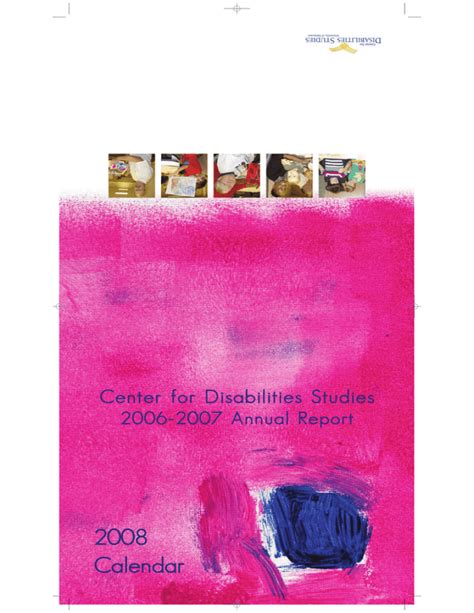 Center For Disabilities Studies 2006 2007 Annual Report