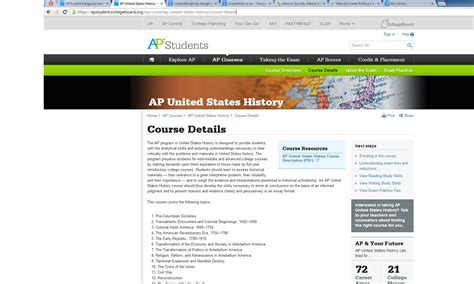 AP US History Course Description | High school history, Ap us history, United states history