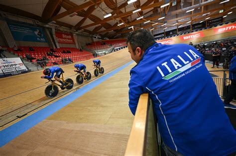 Italy Win Mens Team Pursuit On Day Two Of European Track Cycling Champs