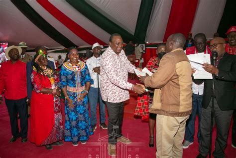 President Kenyatta Unveils Road And Water Projects In Samburu Issues
