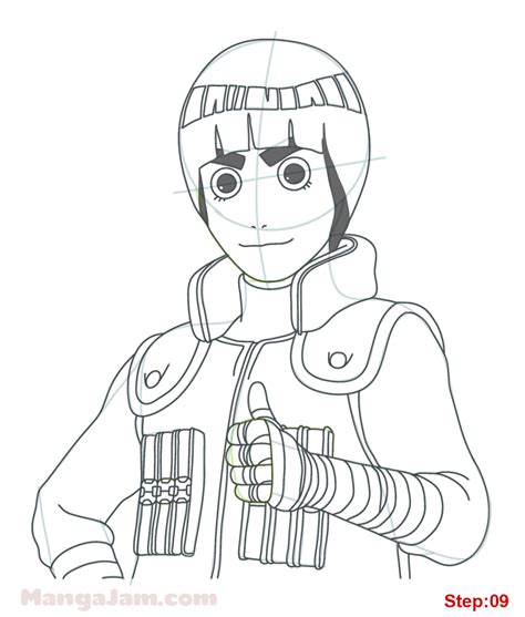 How To Draw Rock Lee From Naruto