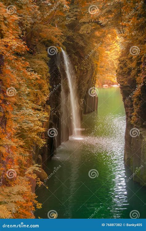 Takachiho Gorge Autumn Season At Miyazaki Stock Photo Image Of