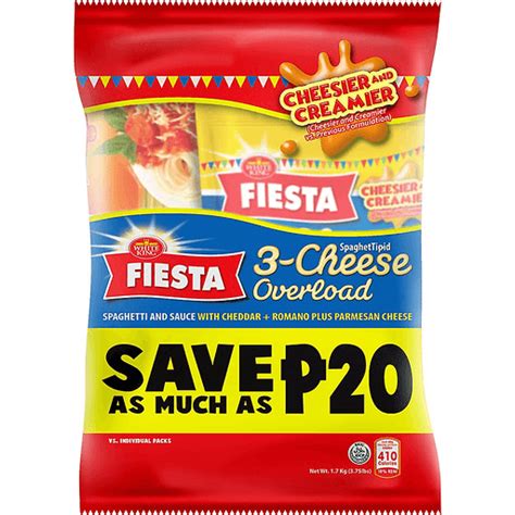White King Fiesta Spaghetti 700g 3 Cheese Sauce 900g Pasta Sauces