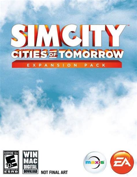 Simcity Cities Of Tomorrow Expansion Pack Limited Edition Dvd Rom