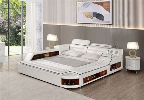 Buy Karina Multifunctional Italian Leather Bed Frame Fancy Homes
