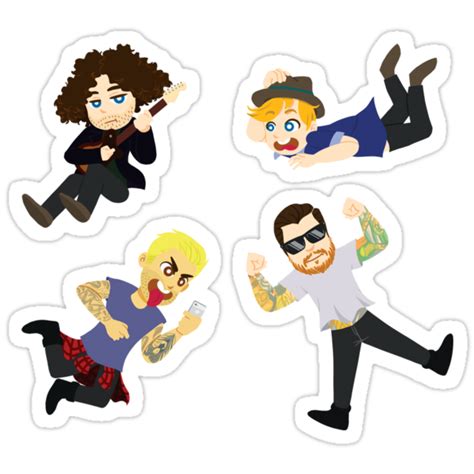 Fall Out Guys Stickers By Camillesimbol Redbubble