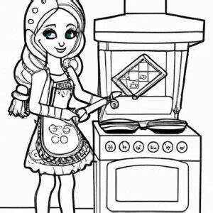 27 Desenhos De Barbie Cozinheira Para Imprimir E Colorir Pintar