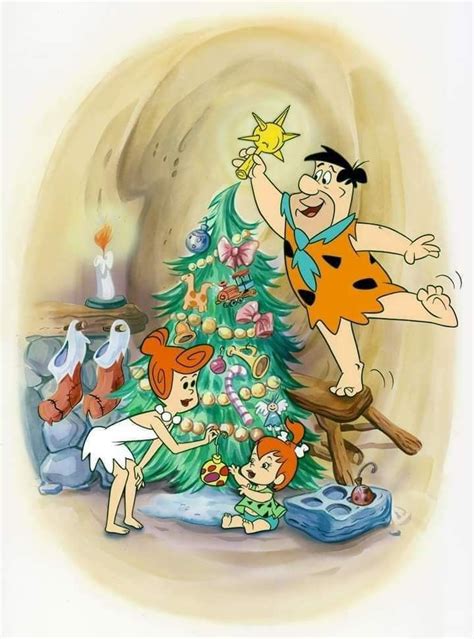 Pin By Leah Williams On Vintage Holidays Flintstone Christmas Christmas Cartoons Flintstones