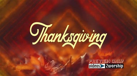 Thanksgiving Motion Backgrounds For Worship Videos2worship