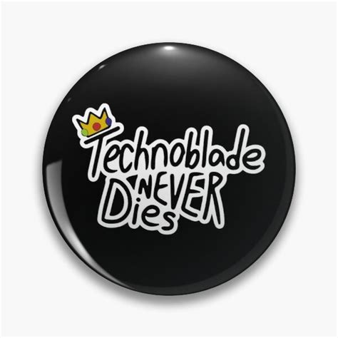 Technoblade Pins Technoblade Never Dies Pin Rb0206 Mcyt Store