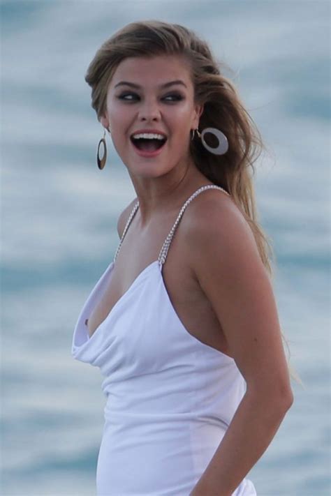 Nina Agdal Has A Couple Wardrobe Malfunctions While Navigating The Surf For A Photoshoot X