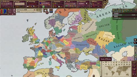 Europe Map Image Fragmented World Mod For Victoria 2 Heart Of