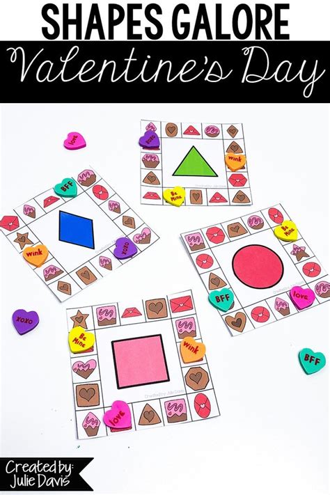 Valentines Day Activities 2d Shapes And Games Valentines Day