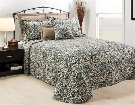 Midnight Ikat California King Bedspread By Thomasville Home Fashions