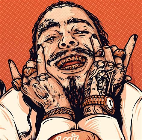 Post Malone Cartoon Wallpaper Hd Post Malone Cartoon Wallpapers