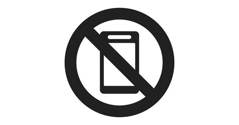 No Mobile Phones Free Vector Icon Iconbolt