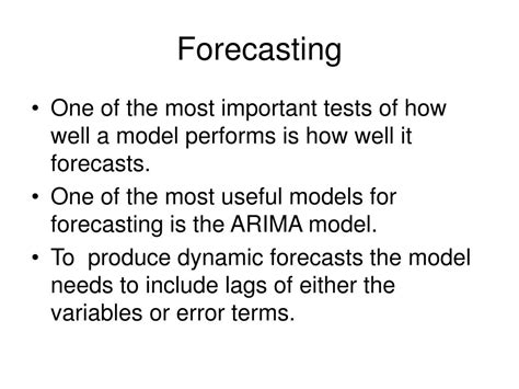 Ppt Arima Modelling And Forecasting Powerpoint Presentation Free