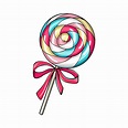 Lollipop, swirl candy vector drawing 5490830 Vector Art at Vecteezy