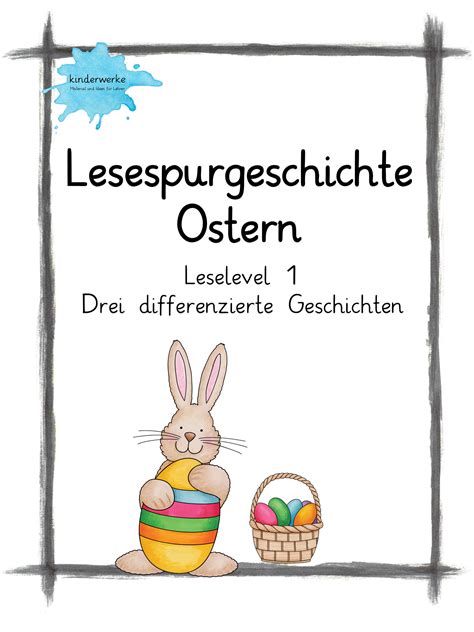Lesespurgeschichte Ostern Unterrichtsmaterial In Den Fächern Daz Daf And Deutsch Teaching