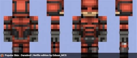 Daredevil Netflix Edition Minecraft Skin