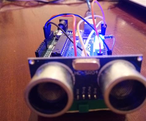 Simple Project With The Ultrasonic Sensor Hc Sr04 Led Arduino