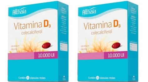 kit 2 vitamina d 10 000ui althaia 30 comprimidos mercado livre