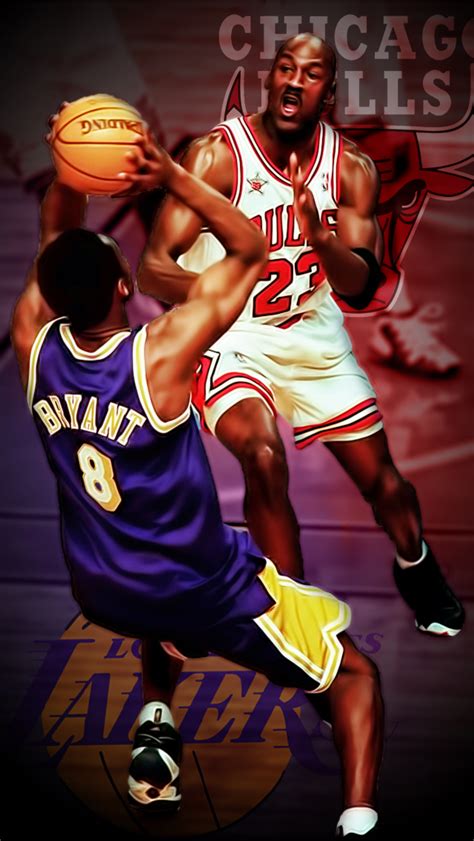 Kobe Bryant And Micheal Jordan Iphone Wallpaper By Redzero03 On Deviantart